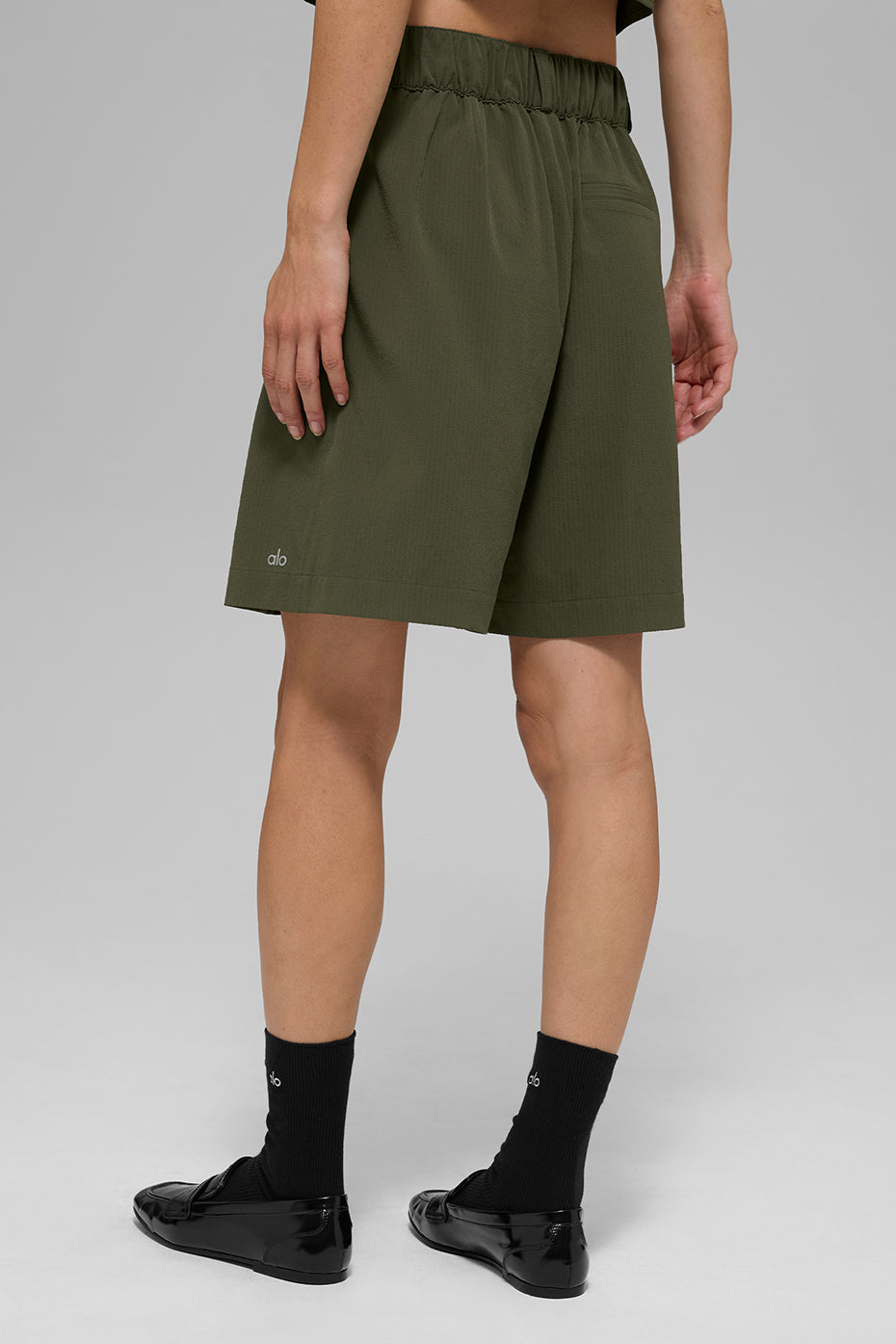 High-Waist Dreamscape Short - Green Olive