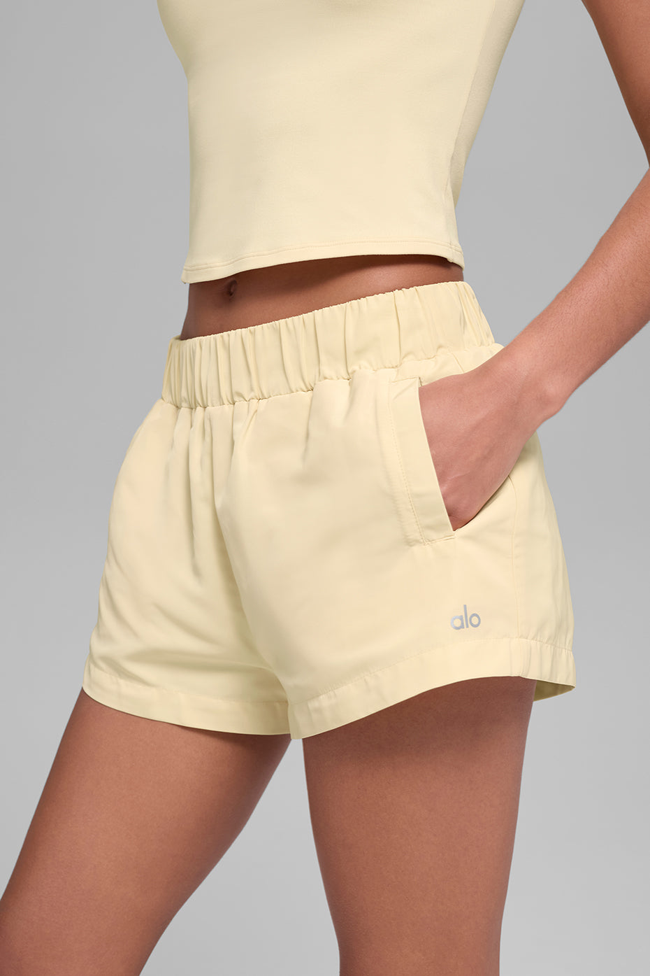 High-Waist Socialite Short - Candlelight Yellow