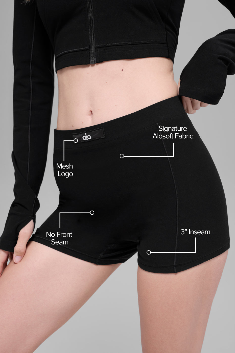 Alosoft Sincere Micro Short - Black