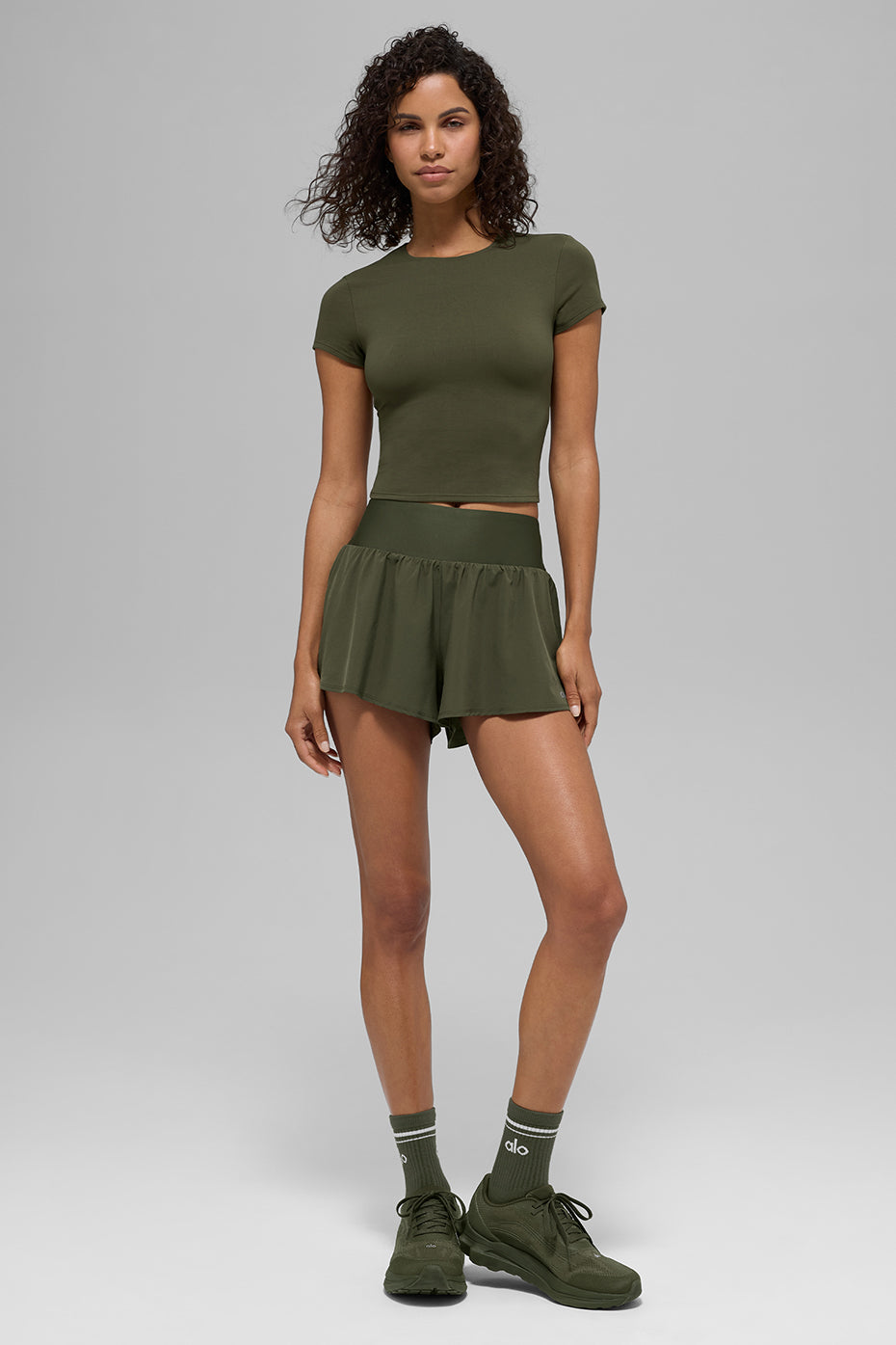 Victory Running Short - Green Olive