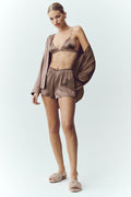 Silk Luminous Short - Alpine Cocoa