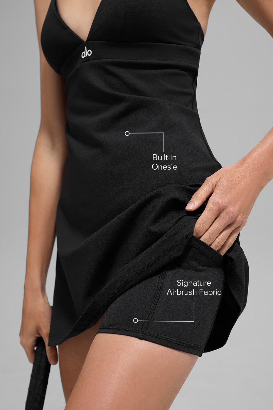 Airbrush Splendor Dress - Black