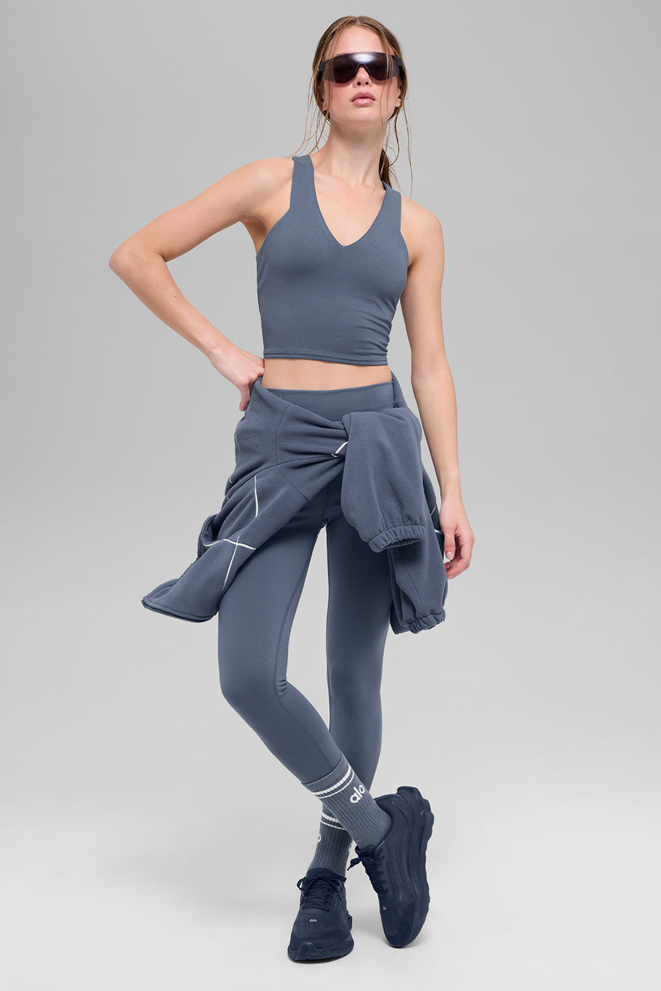 Airbrush Real Bra Tank - Bluestone