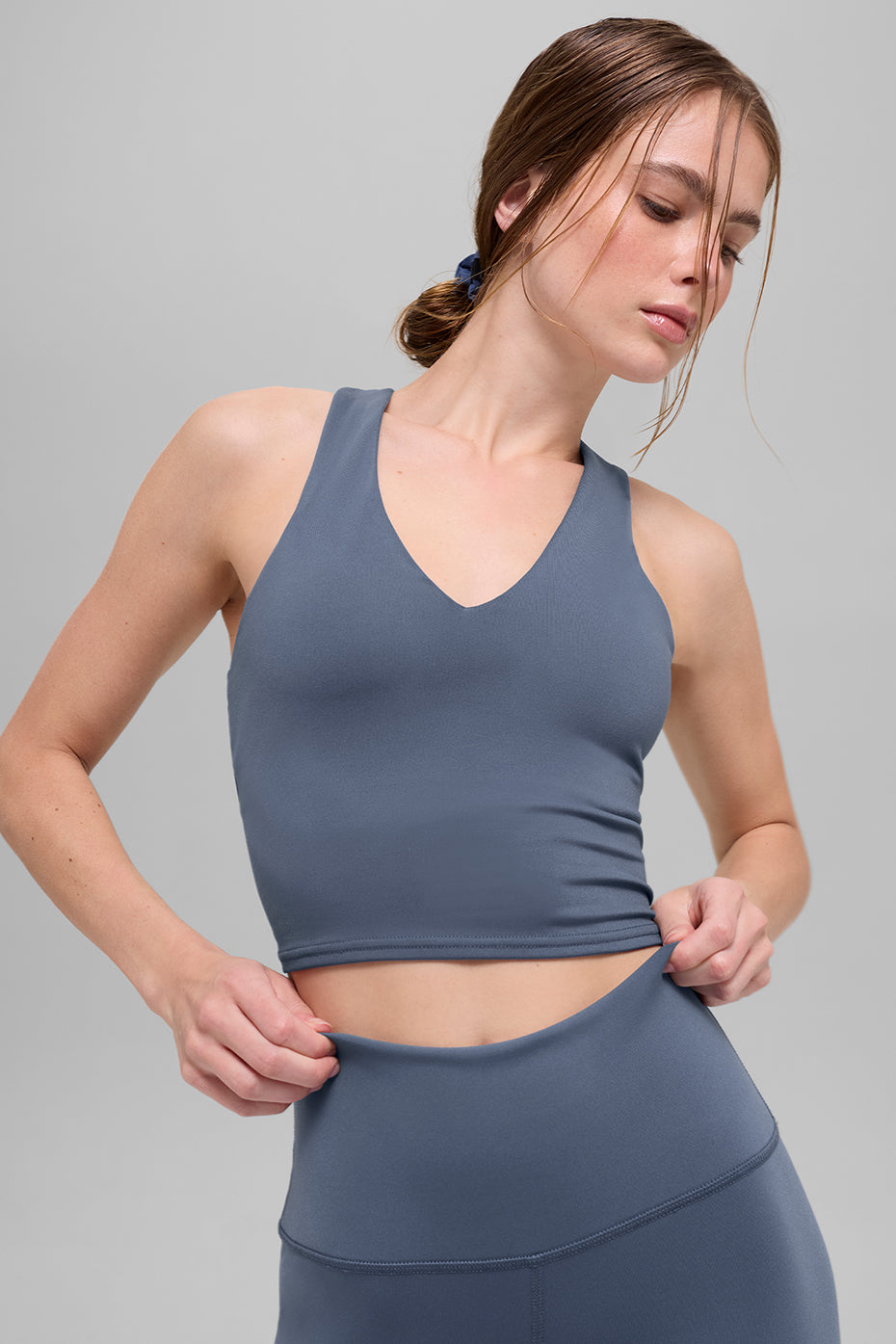 Airbrush Real Bra Tank - Bluestone