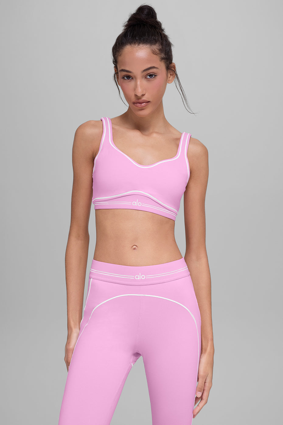 Airbrush Heart Throb Bra - Candy Heart Pink/White