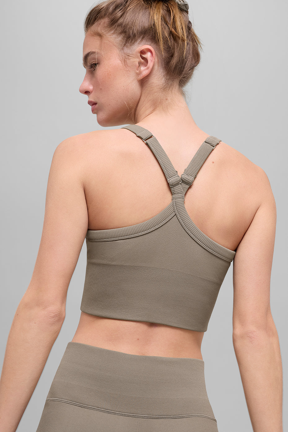 Seamless Ribbed Favorite Bra Tank - Light Cocoa