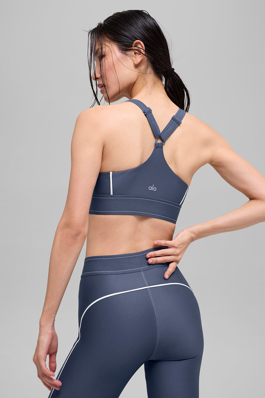 Airlift Suit Up Bra - Bluestone/White