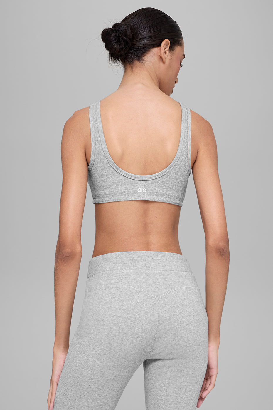 Alosoft Center Stage Bra - Athletic Heather Grey