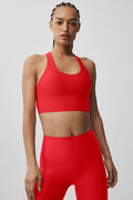 Airlift Super Sleek Bra Tank - Bright Red